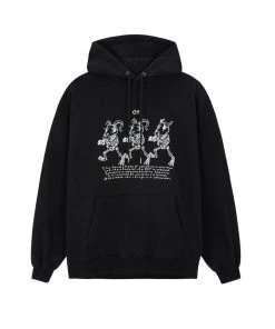[OY] Winter 21 BONE SHEEP&WOLF HOODIE-BLACK