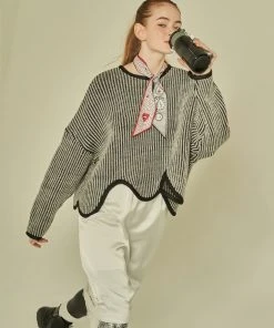 Best Sellers [FABERFINGER] FW 21 Wave Knit (Black)