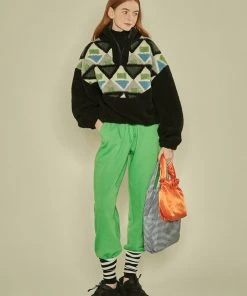 [FABERFINGER] FW 21 Geometric Fleece Anorak (Black) Best Sellers