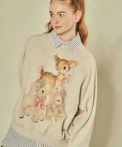 Best Sellers [FABERFINGER] FW 21 Cartoon Printed Sweatshirt