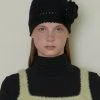 [FUN FROM FUN] Seasonless Handmade Corsage Beanie_ Black