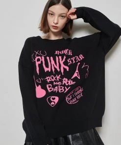 [LUV IS TRUE] Winter 21 PUNK KNIT(BLACK) Best Sellers