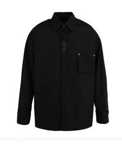 [OY] FW 21 METAL POCKET SHIRTS-BLACK