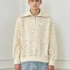 [LECYTO] Winter 21 ZIP-UP COLLAR WOOL TURTLE NECK KNIT_[IVORY] Best Sellers