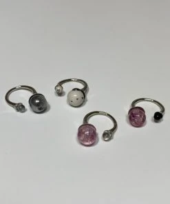 [PINCUNOMARU] Seasonless Ball Ring PINK CLEAR