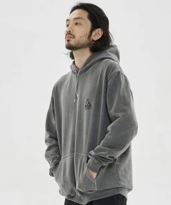 Best Sellers [HAVEOFFDUTY] FW 21 PIGMENT WASHING HOODIE(CHARCOAL)