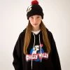 Best Sellers [MAINBOOTH] Winter 21 Cartoon Hood T-Shirt(JET BLACK)