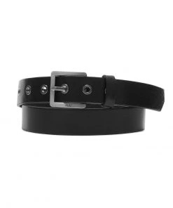 [ADD] Seasonless ITALIAN FULL GRAIN LEATHER SQUARE BELT BLACK
