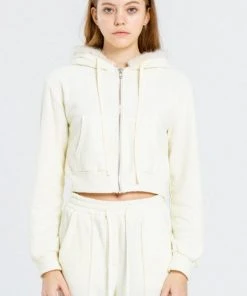 [OUTXO] Winter 21 Terry Fur Zipup Lemon