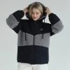 [SEARCH410] Winter 21 Heavy BoA Quilting Hoodie Jacket Navy