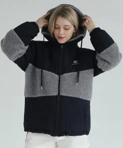 [SEARCH410] Winter 21 Heavy BoA Quilting Hoodie Jacket Navy