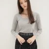 [DEARSTALKER] FW 21 CLIP SQUARE T- GREY Best Sellers