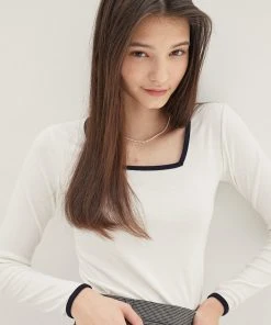 [DEARSTALKER] FW 21 CLIP SQUARE T- IVORY Best Sellers