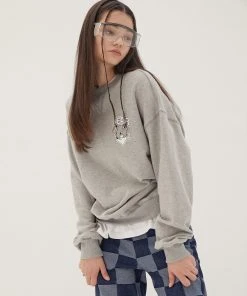 Best Sellers [DEARSTALKER] FW 21 CUSTO SWEAT SHIRT- GREY