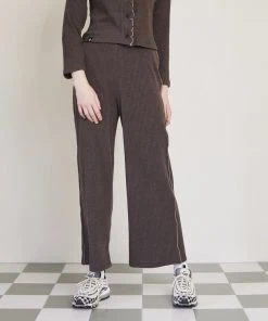[DEARSTALKER] Winter 21 FIZZ KNIT PANTS - BROWN