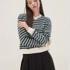 [DEARSTALKER] FW 21 MEMBER STRIPE KNIT T- GREEN Best Sellers