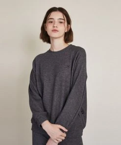 Best Sellers [DEARSTALKER] Winter 21 MILKY RAGLAN KNIT T - CHARCOAL