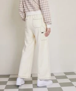 [DEARSTALKER] Winter 21 STITCH WIDE PANTS - IVORY Best Sellers