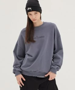 Best Sellers [DEARSTALKER] FW 21 WOLFY SWEAT SHIRT- BLUE