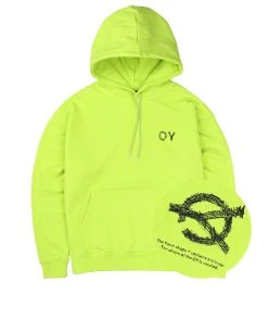 Best Sellers [OY] FW 21 SKETCH LOGO HOODIE-NEON GREEN