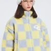 [CRANK] Winter 21 CHECKER FLEECE JUMPER_YL Best Sellers