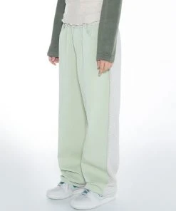 [SETUP EXE] FW 21 Crack Leather Half Sweatpants [Lime/Oatmeal] Best Sellers