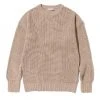 [ROCCI ROCCI] FW 21 Soft Cotton Drop Shoulder Waffle Knitwear BEIGE