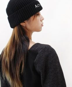 Best Sellers [ACHO] Seasonless Wool Logo Beanie_Black