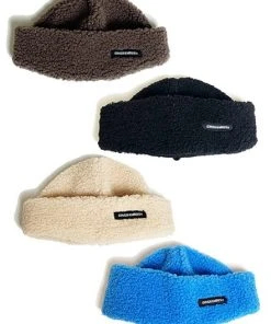 Best Sellers [GINGHAMBUS] Seasonless Dumbled Logo Short Beanie