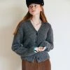 Best Sellers [ANEDIT] Winter 21 Alpaca V-Neck Knit Cardigan_CH