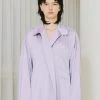 [13MONTH] FW 21 LOOSE FIT LOGO SHIRT (PURPLE) Best Sellers