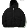 Best Sellers [CODEGRAPHY] Winter 21 Utility Duck Down Hooded Short Padded Jacket_Black