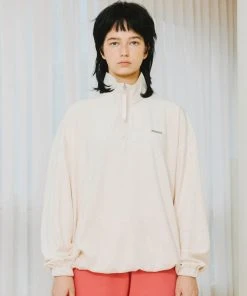 [13MONTH] FW 21 HALF ZIP PULLOVER (IVORY) Best Sellers