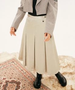 [PLASMASPHERE] FW 21 Glitter Skirt[Green]