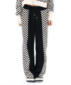 [FEVERTIME] FW 21 21 Checker Colourway Pants - BLACK