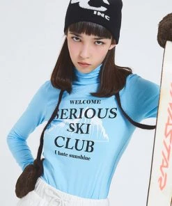 Best Sellers [CRANK] Winter 21 PRINTING BASIC TURTLENECK_SKY