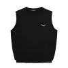 Best Sellers [DXOH] Seasonless SMILE PIN KNIT VEST [BLACK]