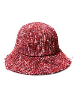 [SLEEPY SLIP] Seasonless TWEED RED BUCKET HAT SLEEPYS SLIP