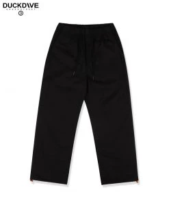 [DUCKDIVE] FW 21 Basic Lip Stop Cotton Pants Black Best Sellers