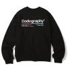 [CODEGRAPHY] Winter 21 Color Chip Logo Crew Neck_Black