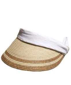 [SLEEPY SLIP] Seasonless 2RIBBON BEIGE SUN VISOR CAP SLEEPYS SLIP