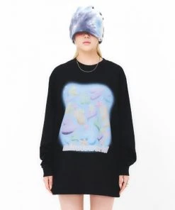 [FEVERMINUTE] FW 21 MINUTE HEART LONG SLEEVES_BLACK