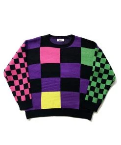 Best Sellers [GINGHAMBUS] FW 21 OLD SCHOOL CHECKERBOARD SWEATER