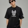[LIFEWORK] FW 21 Face Painting Radock Short-Sleeved T-Shirt_Balck