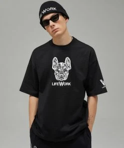 [LIFEWORK] FW 21 Face Painting Radock Short-Sleeved T-Shirt_White