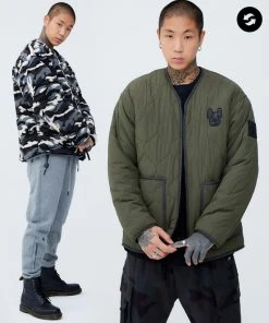 Best Sellers [LIFEWORK] FW 21 V-neck Quilting Reversible Jacket