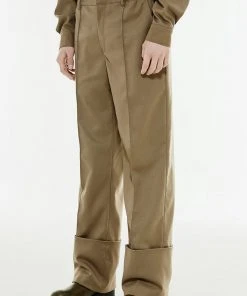 [ANOTHER YOUTH] Winter 21 Cuffs Wool Slacks - Brown
