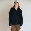 [ANEDIT] Winter 21 Loosefit 2way Shirt_BK Best Sellers