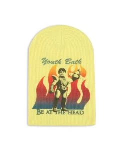YOUTH BATH Best Sellers [YOUTHBATH] Seasonless DIGITAL PRINT GRAPHIC BEANIE_YELLOW