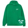 [OY] Winter 21 PAINT LOGO HOODIE-GREEN Best Sellers